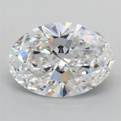 2.03ct D VVS2 Rare Carat Ideal Cut Oval Lab Grown Diamond
