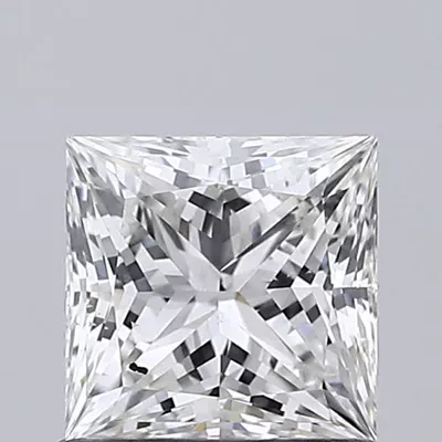 0.90ct F SI1 Rare Carat Ideal Cut Princess Lab Grown Diamond