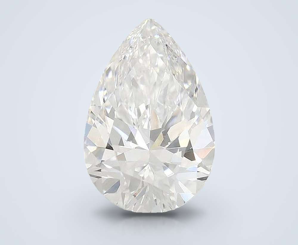 2.01ct E VS1 Rare Carat Ideal Cut Pear Lab Grown Diamond