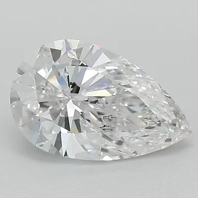 1.37ct G VVS2 Rare Carat Ideal Cut Pear Lab Grown Diamond