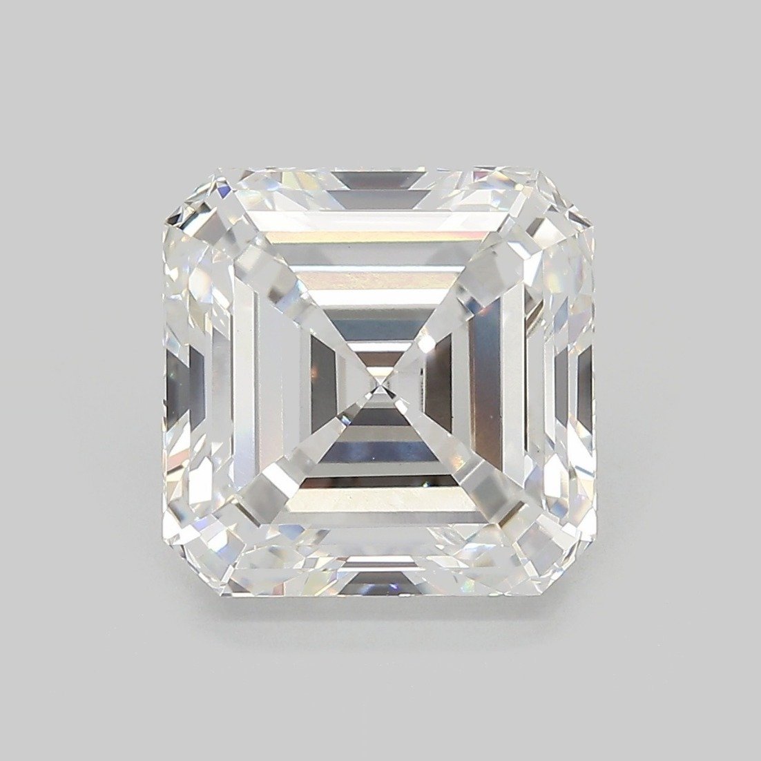 6.00ct E VVS2 Excellent Cut Asscher Lab Grown Diamond