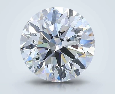 3.01ct G SI2 Rare Carat Ideal Cut Round Diamond