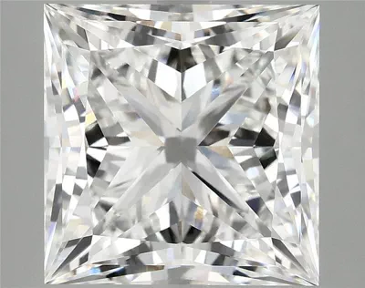 8.10ct F VVS2 Rare Carat Ideal Cut Princess Lab Grown Diamond