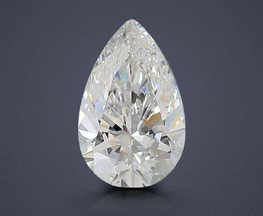 1.59ct D VS1 Rare Carat Ideal Cut Pear Lab Grown Diamond