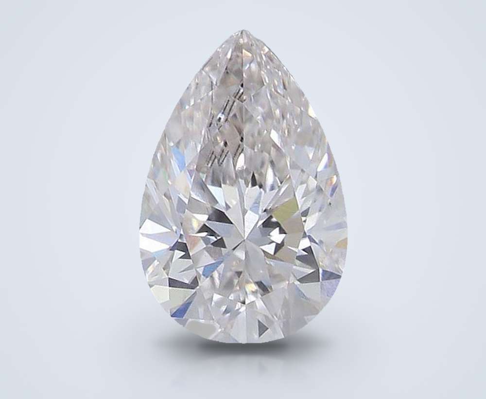 0.94ct G SI1 Rare Carat Ideal Cut Pear Lab Grown Diamond