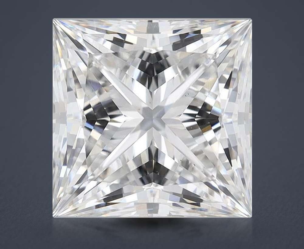 5.09ct E VS2 Rare Carat Ideal Cut Princess Lab Grown Diamond