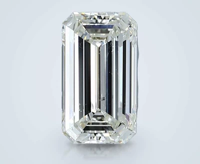2.72ct K SI2 Rare Carat Ideal Cut Emerald Diamond