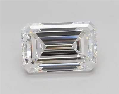 4.07ct F VS1 Rare Carat Ideal Cut Emerald Lab Grown Diamond