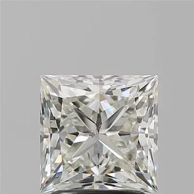 2.21ct J SI1 Rare Carat Ideal Cut Princess Diamond