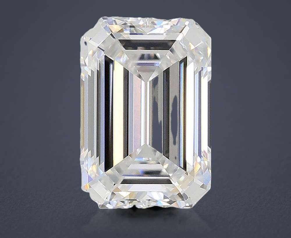 2.04ct E VS1 Rare Carat Ideal Cut Emerald Lab Grown Diamond