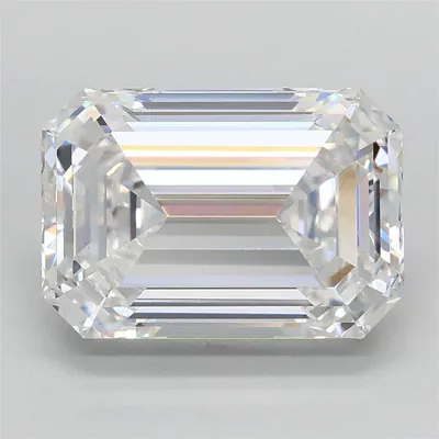 3.09ct E VS1 Rare Carat Ideal Cut Emerald Lab Grown Diamond