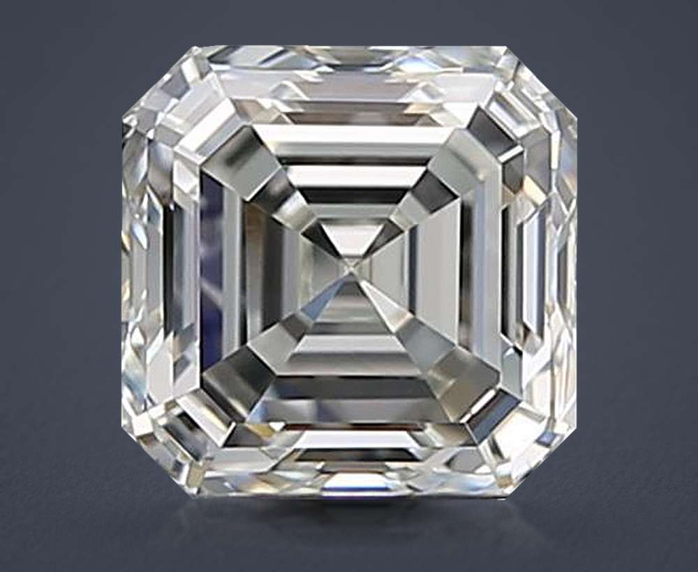 0.90ct I VVS2 Rare Carat Ideal Cut Asscher Diamond