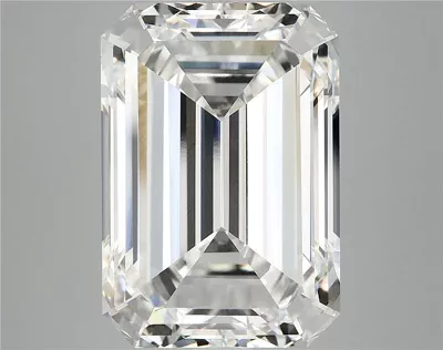 12.49ct F VVS2 Excellent Cut Emerald Lab Grown Diamond