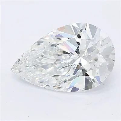 1.38ct D VS2 Rare Carat Ideal Cut Pear Lab Grown Diamond