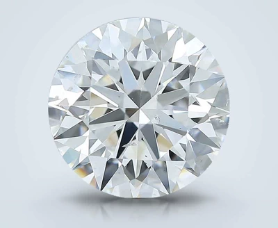 4.01ct F SI2 Rare Carat Ideal Cut Round Diamond