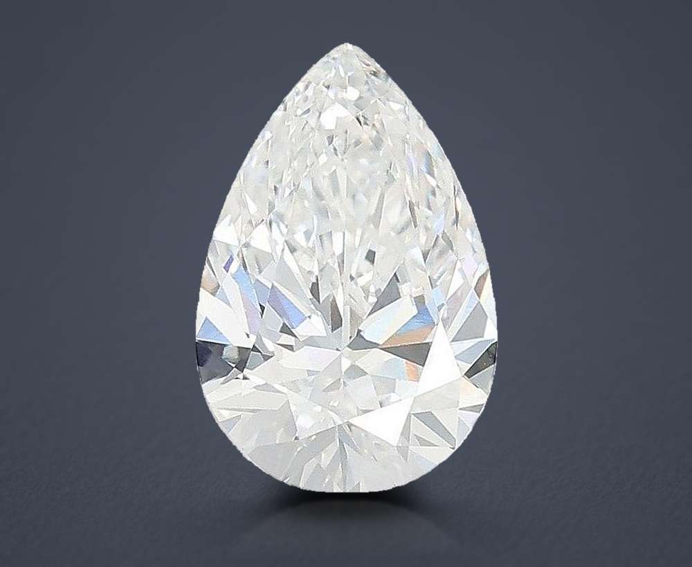 1.76ct E VVS2 Rare Carat Ideal Cut Pear Lab Grown Diamond