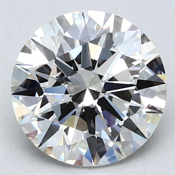 3.03ct F VS1 Rare Carat Ideal Cut Round Lab Grown Diamond