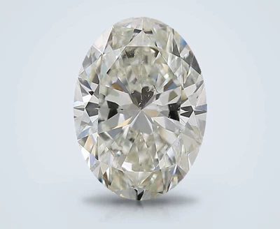 5.20ct J SI2 Rare Carat Ideal Cut Oval Diamond