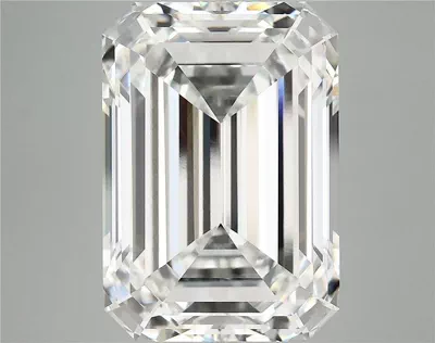 12.50ct F VVS2 Excellent Cut Emerald Lab Grown Diamond