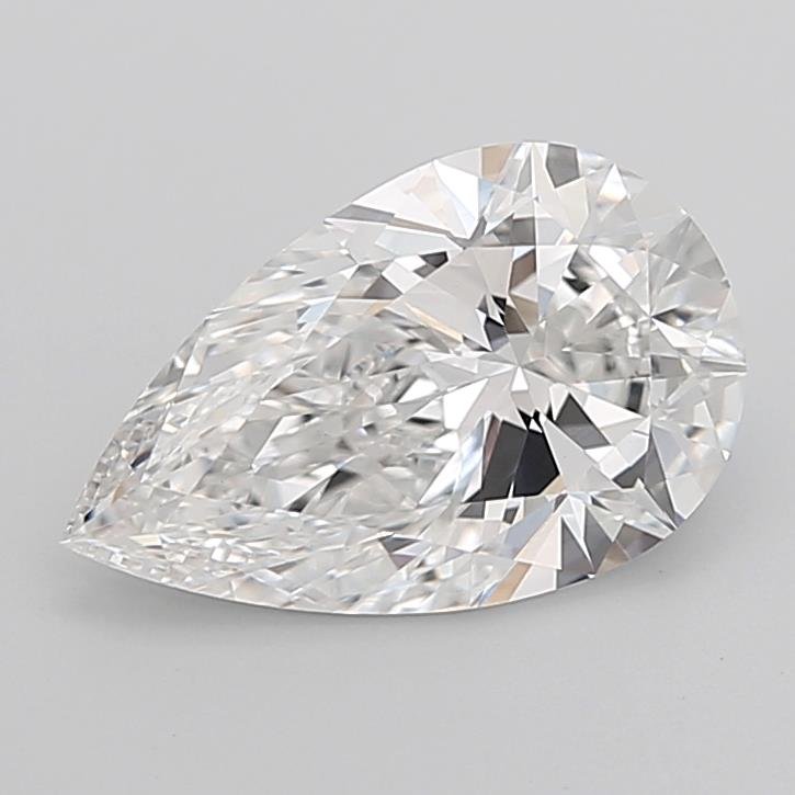 4.09ct E VVS2 Rare Carat Ideal Cut Pear Lab Grown Diamond