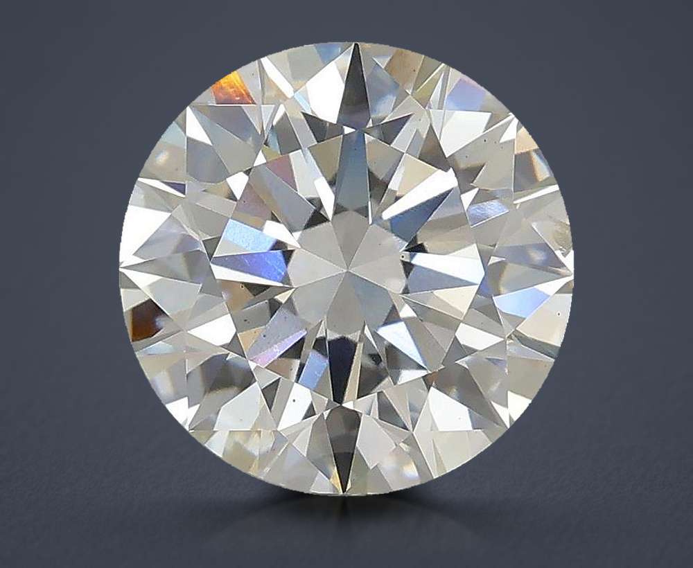 3.05ct F SI1 Rare Carat Ideal Cut Round Lab Grown Diamond