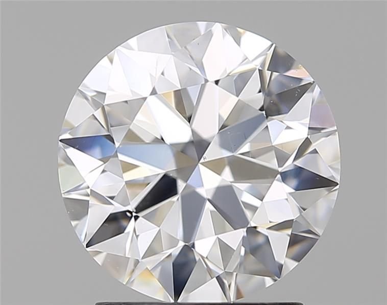 2.10ct D VS2 Rare Carat Ideal Cut Round Diamond