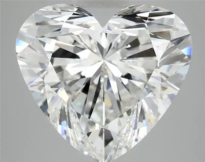 6.12ct E VVS2 Rare Carat Ideal Cut Heart Lab Grown Diamond