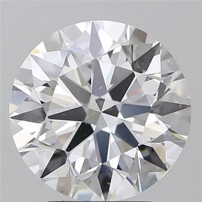 3.72ct D VS2 Rare Carat Ideal Cut Round Diamond