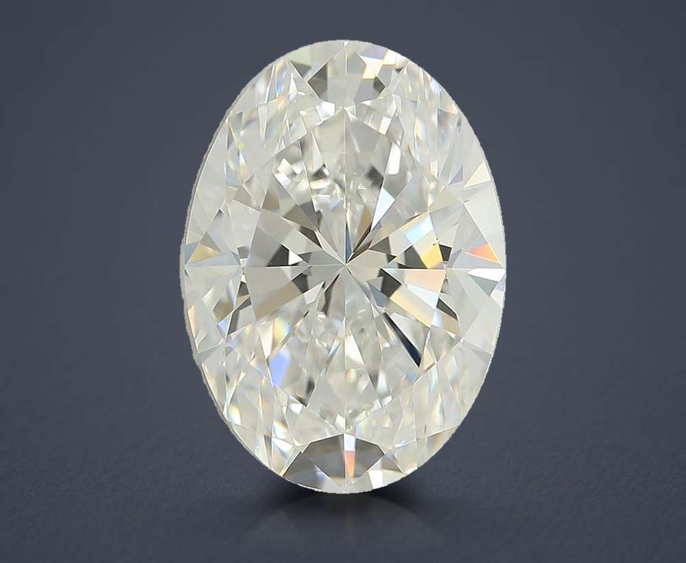 2.76ct E VS1 Rare Carat Ideal Cut Oval Lab Grown Diamond
