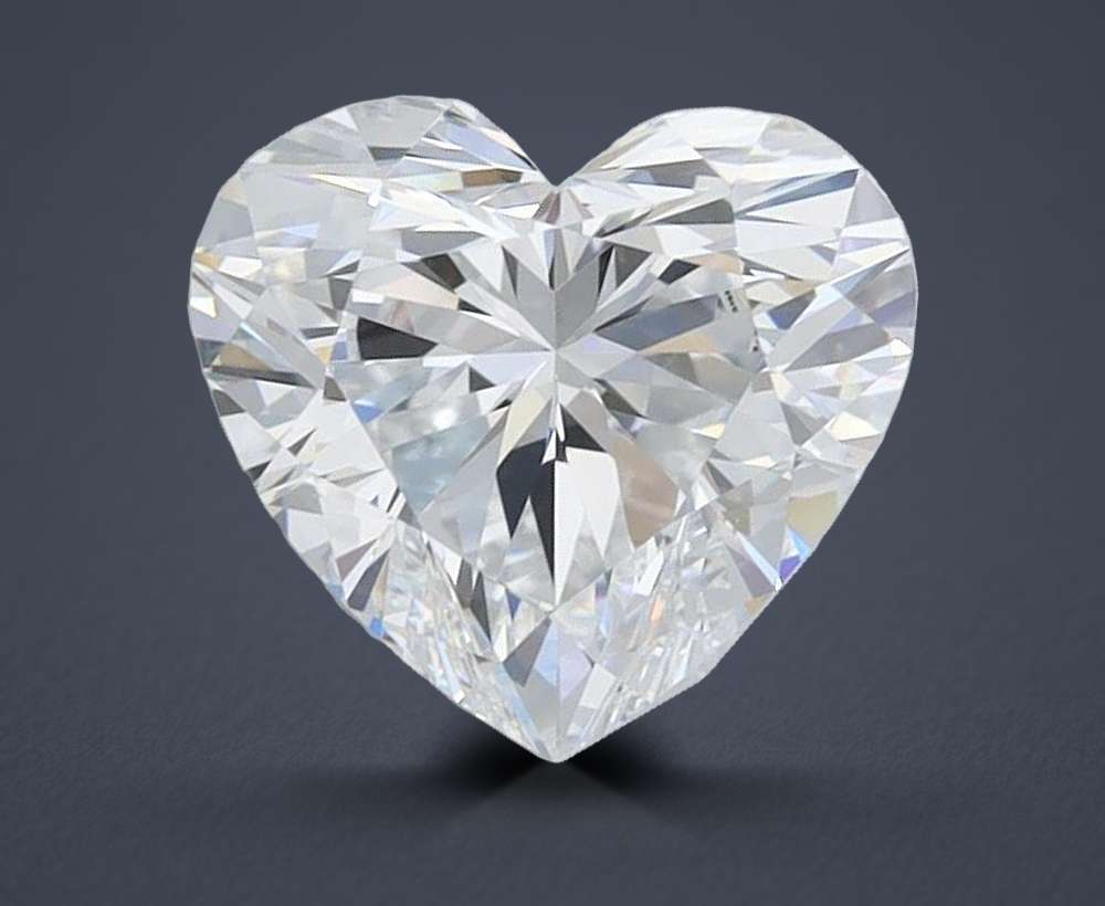 1.54ct D IF Rare Carat Ideal Cut Heart Lab Grown Diamond