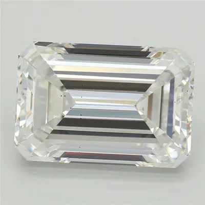5.06ct D VS2 Rare Carat Ideal Cut Emerald Lab Grown Diamond