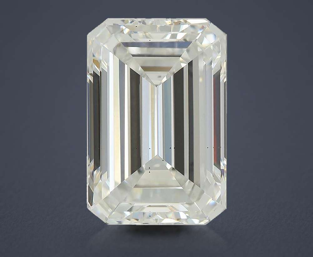5.06ct D VS2 Rare Carat Ideal Cut Emerald Lab Grown Diamond