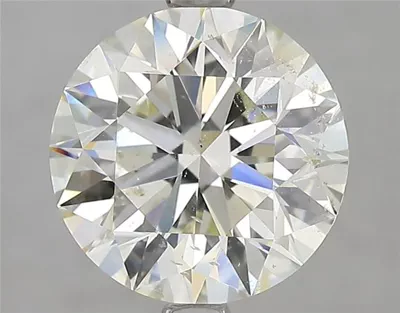 3.02ct J SI1 Excellent Cut Round Diamond