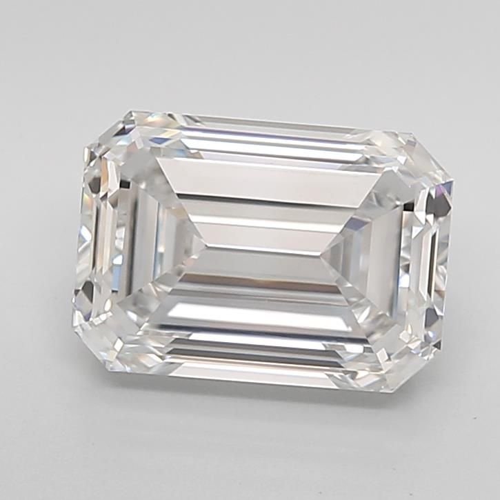 2.92ct F VS1 Very Good Cut Emerald Lab Grown Diamond