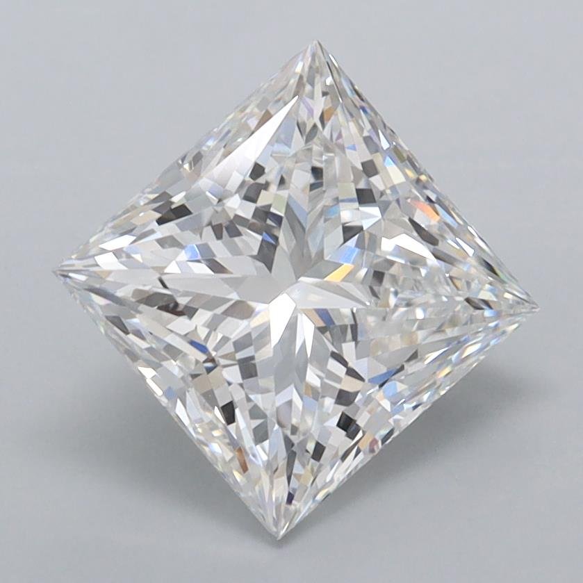 2.05ct D VVS2 Rare Carat Ideal Cut Princess Lab Grown Diamond