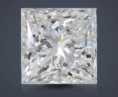 2.05ct D VVS2 Rare Carat Ideal Cut Princess Lab Grown Diamond