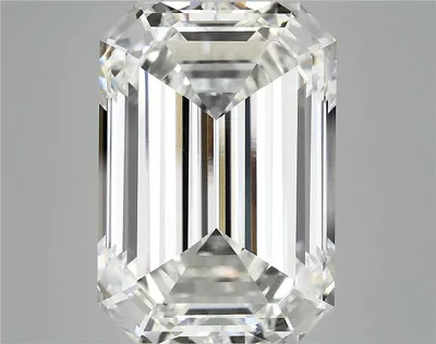 12.03ct F VS1 Rare Carat Ideal Cut Emerald Lab Grown Diamond