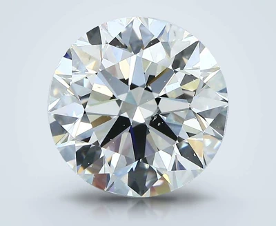 5.01ct I SI1 Rare Carat Ideal Cut Round Diamond