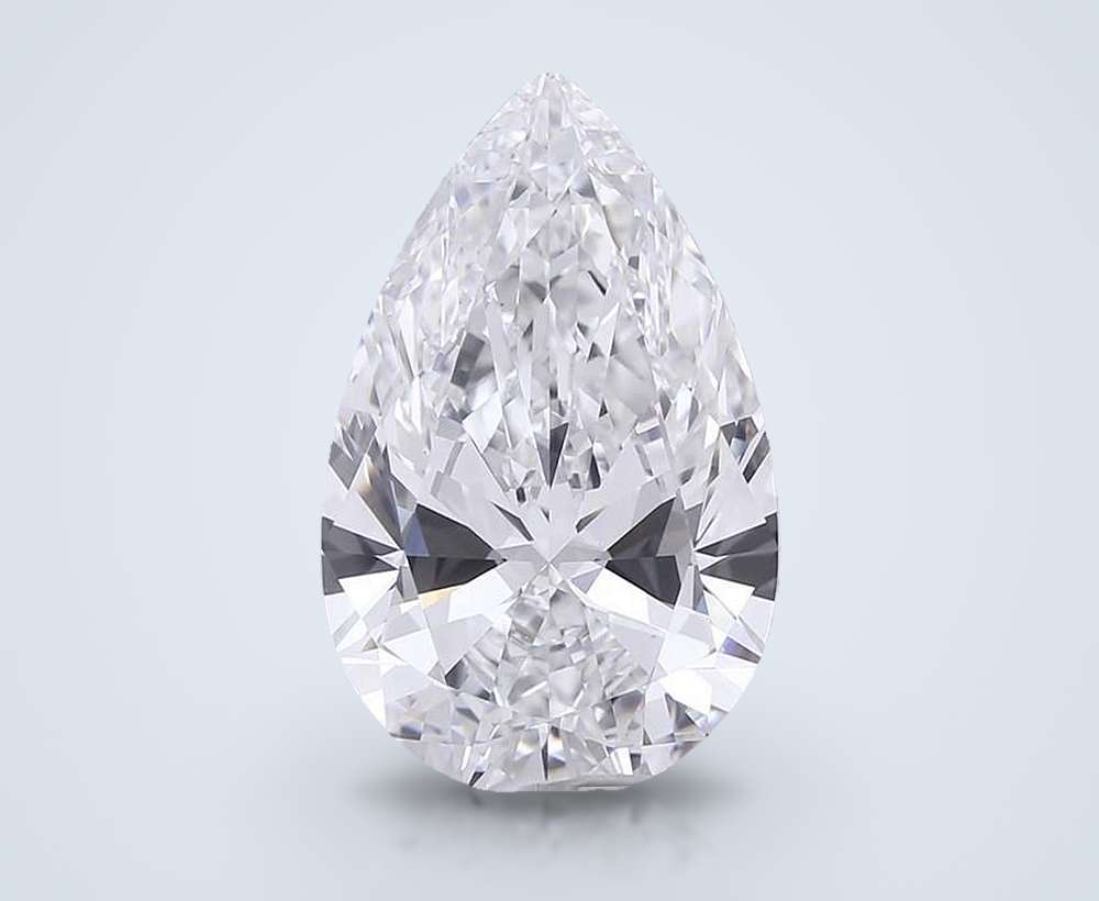 16.06ct E VVS2 Rare Carat Ideal Cut Pear Lab Grown Diamond