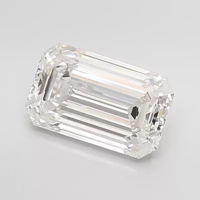 5.02ct F VS1 Rare Carat Ideal Cut Emerald Lab Grown Diamond