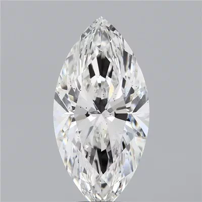 6.01ct F SI1 Very Good Cut Marquise Lab Grown Diamond
