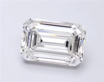 11.87ct F VS1 Rare Carat Ideal Cut Emerald Lab Grown Diamond