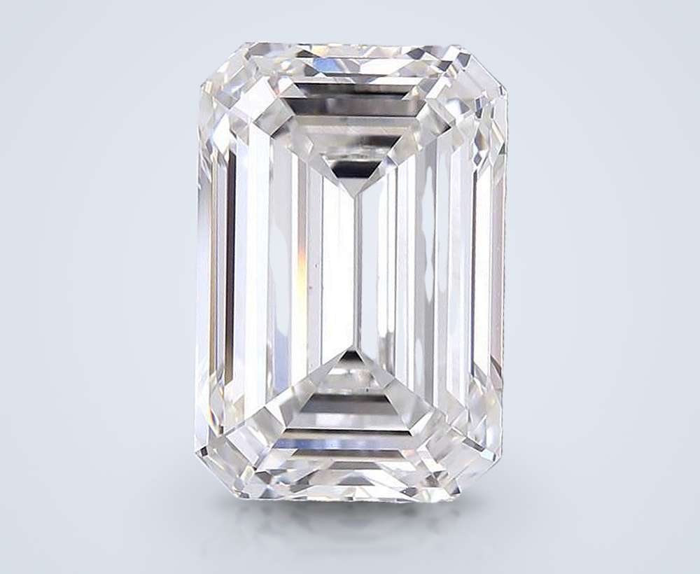 11.87ct F VS1 Rare Carat Ideal Cut Emerald Lab Grown Diamond