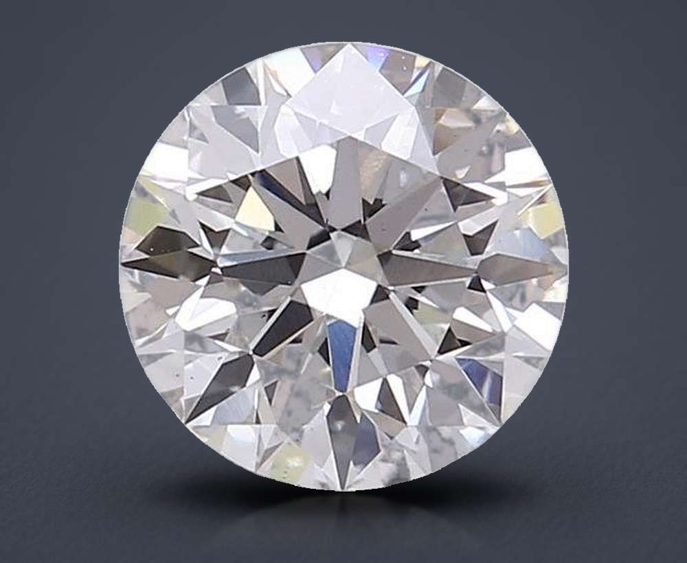 2.55ct F VS2 Rare Carat Ideal Cut Round Lab Grown Diamond