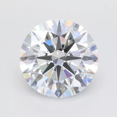 4.21ct D VVS2 Rare Carat Ideal Cut Round Lab Grown Diamond
