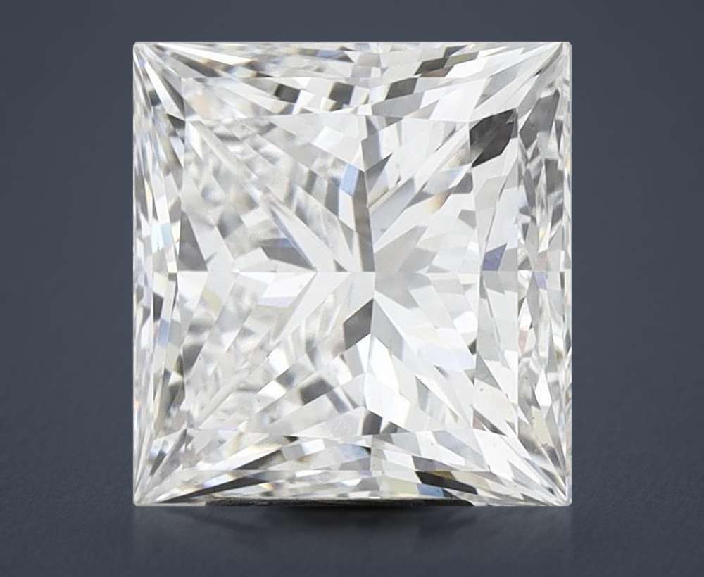 5.49ct F VS1 Rare Carat Ideal Cut Princess Lab Grown Diamond