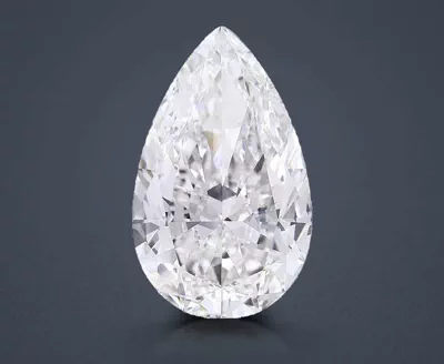 15.03ct G VVS2 Excellent Cut Pear Lab Grown Diamond