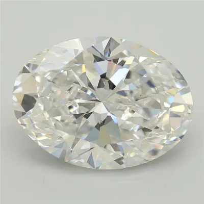 3.77ct F VS1 Rare Carat Ideal Cut Oval Lab Grown Diamond