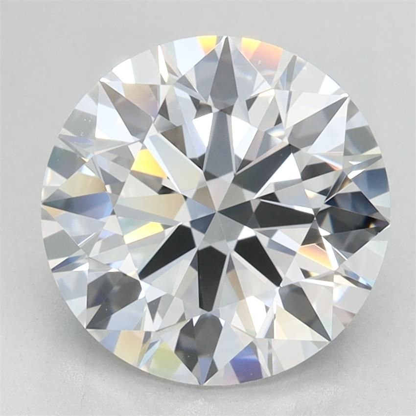 2.67ct D VVS1 Rare Carat Ideal Cut Round Lab Grown Diamond