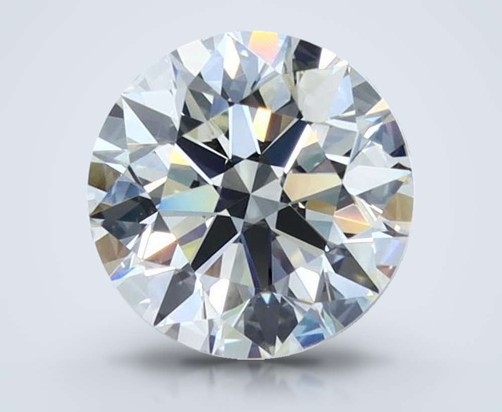 2.06ct K VVS2 Rare Carat Ideal Cut Round Diamond